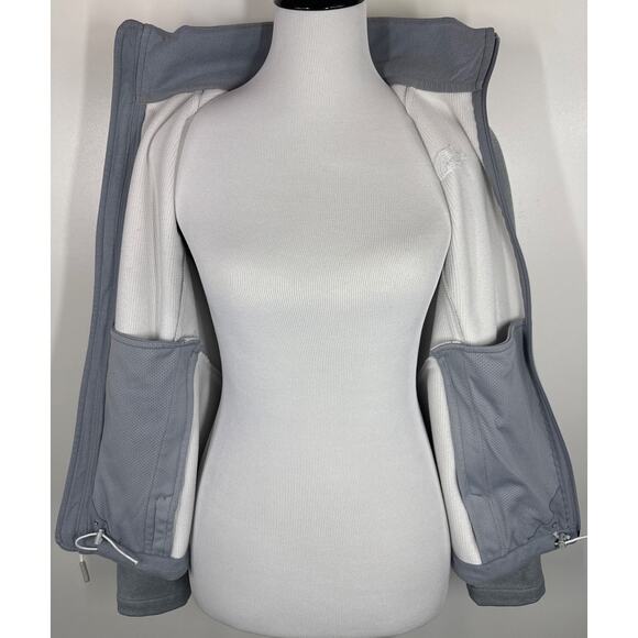 The North Face Women's Windwall Soft Shell Jacket, Gray, Small - Picture 9 of 13